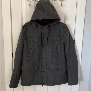 👀NWOT. Amazing Dark Grey Wool Jacket!👀